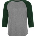 S3526 Charcoal Heather/Forest Green