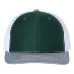 112 Dark Green/White/Heather Grey