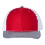 112 Red/White/Heather Grey