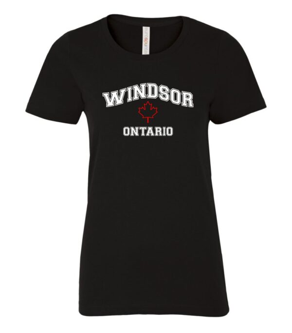 WINDSOR, ONTARIO With Maple Leaf - Women's T-Shirt
