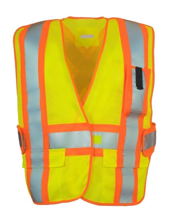 FORCEFIELD - 5-POINT TEAR-AWAY HI VIS MESH TRAFFIC SAFETY VEST, ONE SIZE 022-TV3PKTA