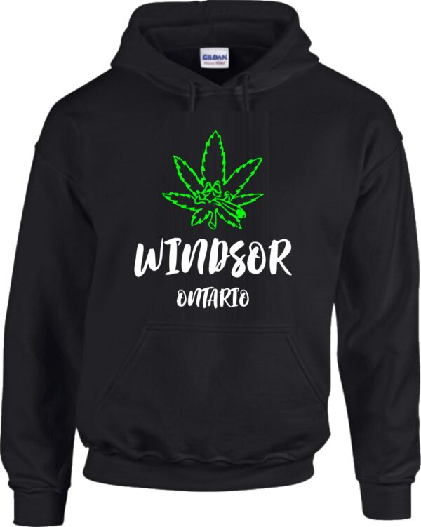 Funny Marijuana Leaf Windsor, Ontario - Hooded Sweatshirt