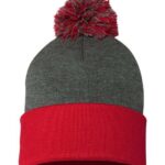 dark heather grey red