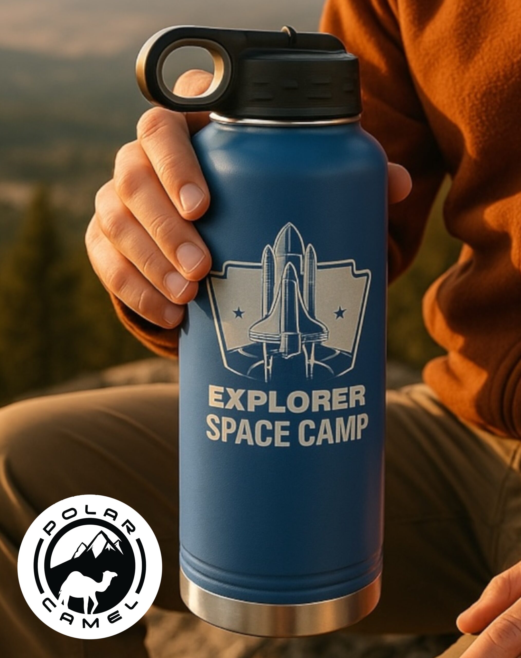 Polar Camel 40 oz. Stainless Steel Water Bottle