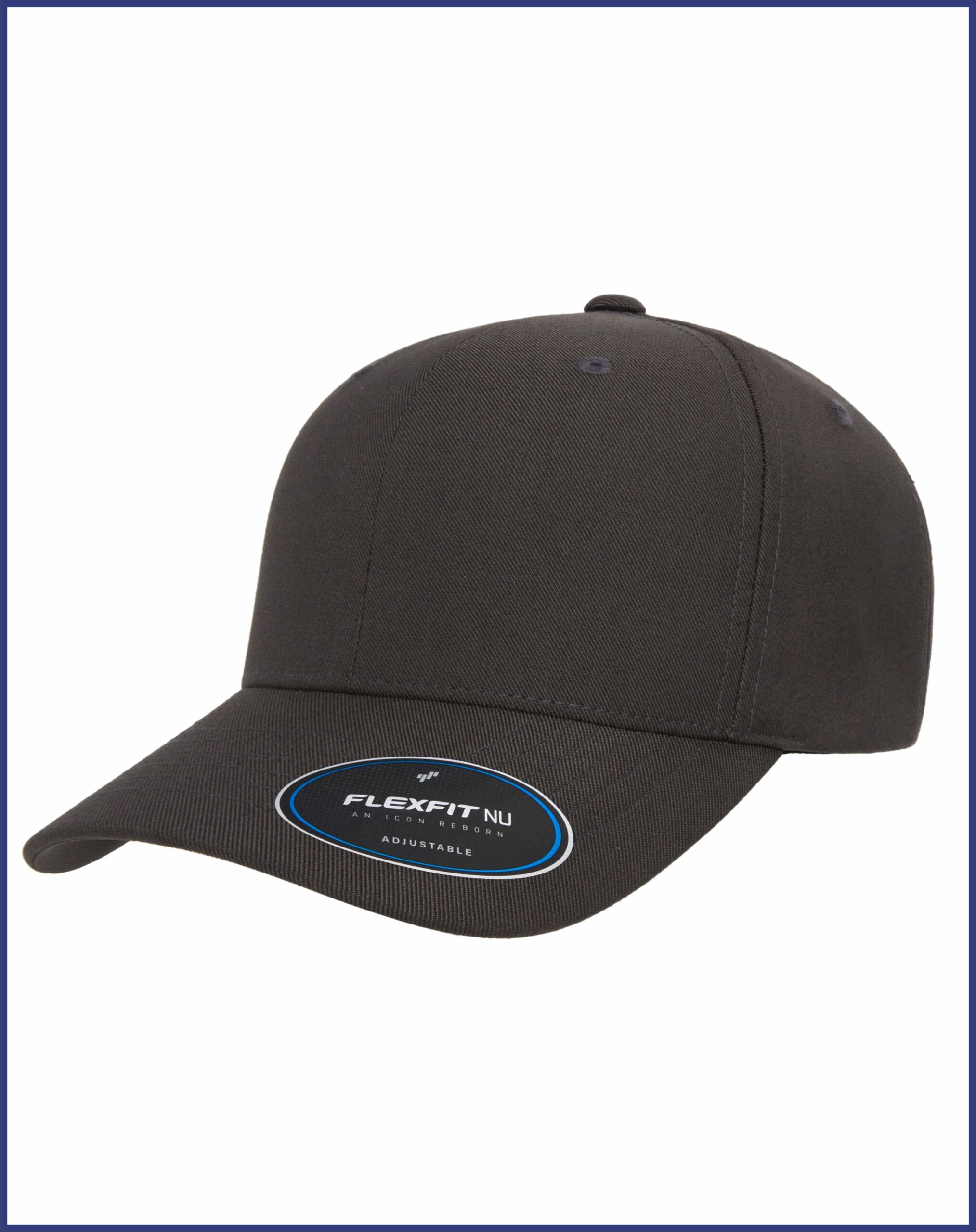 Flexfit - NU Adjustable Cap with Leather Patch- 6110NUP