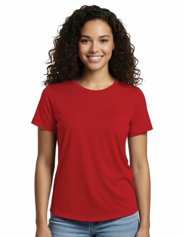 ALLMADE WOMEN'S RELAXED ORGANIC COTTON SCOOP NECK TEE - AL2108CA
