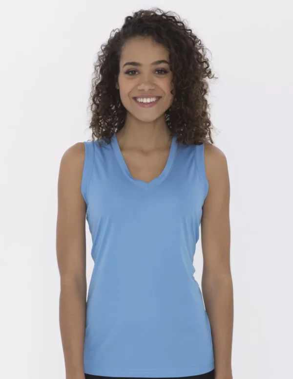 ATC PRO TEAM SLEEVELESS V-NECK LADIES' TEE - L3527