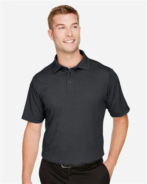 Devon & Jones DG22 Men's CrownLux Performance® Address Mélange Polo