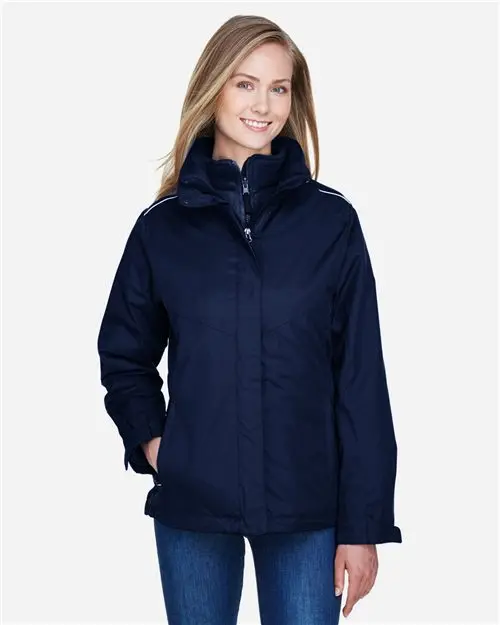 CORE365 78205 Women's 3-in-1 Jacket with Fleece Liner