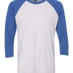 Vintage Royal Sleeves/ Heather White Body