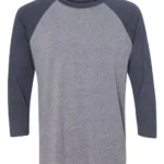 Vintage Navy Sleeves/ Premium Heather Body