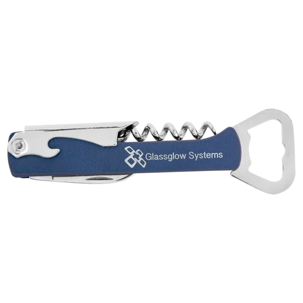 Laserable Leatherette Wine Bottle Opener - GFT1151