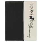 White Laserable Leatherette / Black