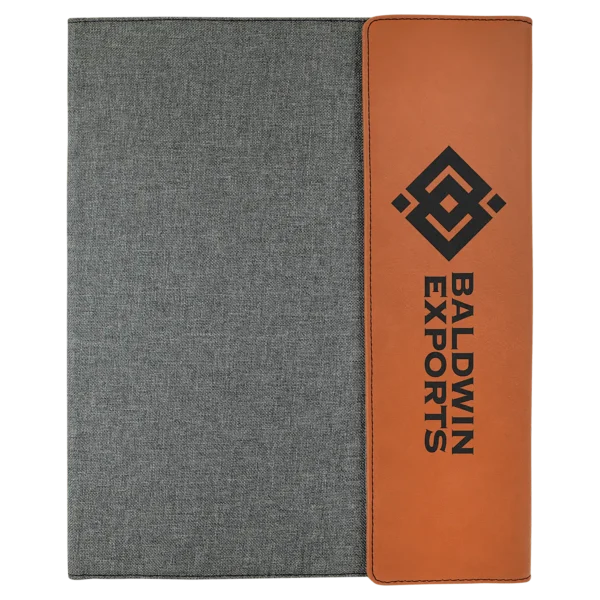 9 1/2" x 12" Canvas Portfolio with Notepad - GFT1216