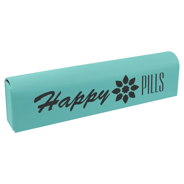 9 3/4" x 2 1/2" Laserable Leatherette Pill Box - GFT2435