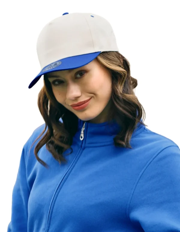 TRUE NORTH - 5-Panel Poly-Cotton Twill Snap Back Cap - H08355