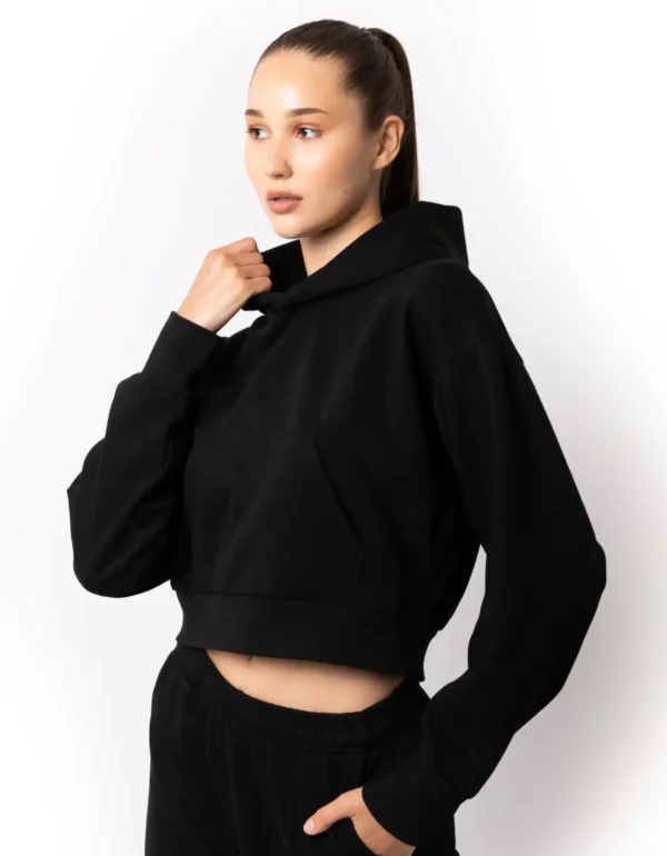 Just Like Hero - Cropped Drop Shoulder Pullover Hoodie - HERO-2120C