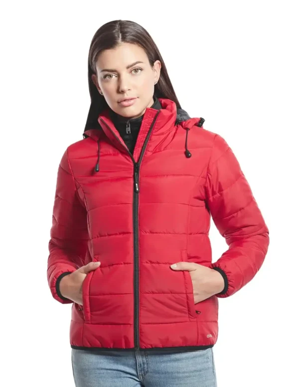Glacial - Ladies Puffy Jacket with Detachable Hood - L00981